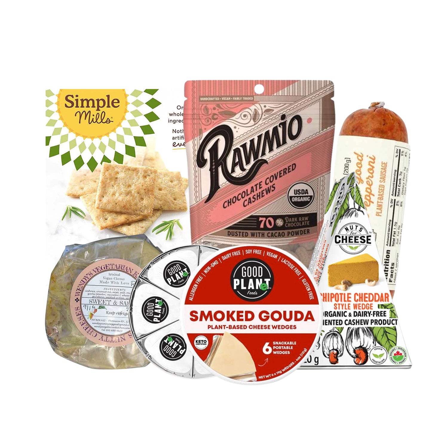 Vegan Cheese & Meat Snack Board Vegan Essentials Online Store