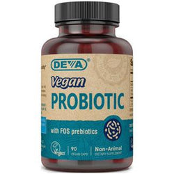 Vegan Probiotic with FOS Prebiotics by DEVA