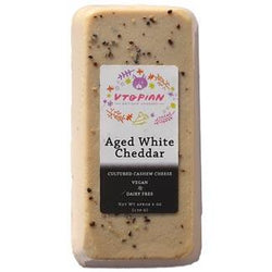 Vtopian Aged White Cheddar Artisan Cheese Block
