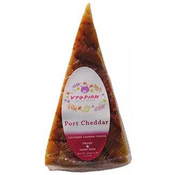 Vtopian Cultured Cashew Cheese Wedge - Port Cheddar